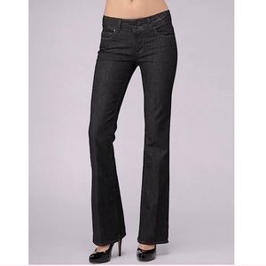PAIGE Hollywood Hills Jeans in Black Overdye - Size 27